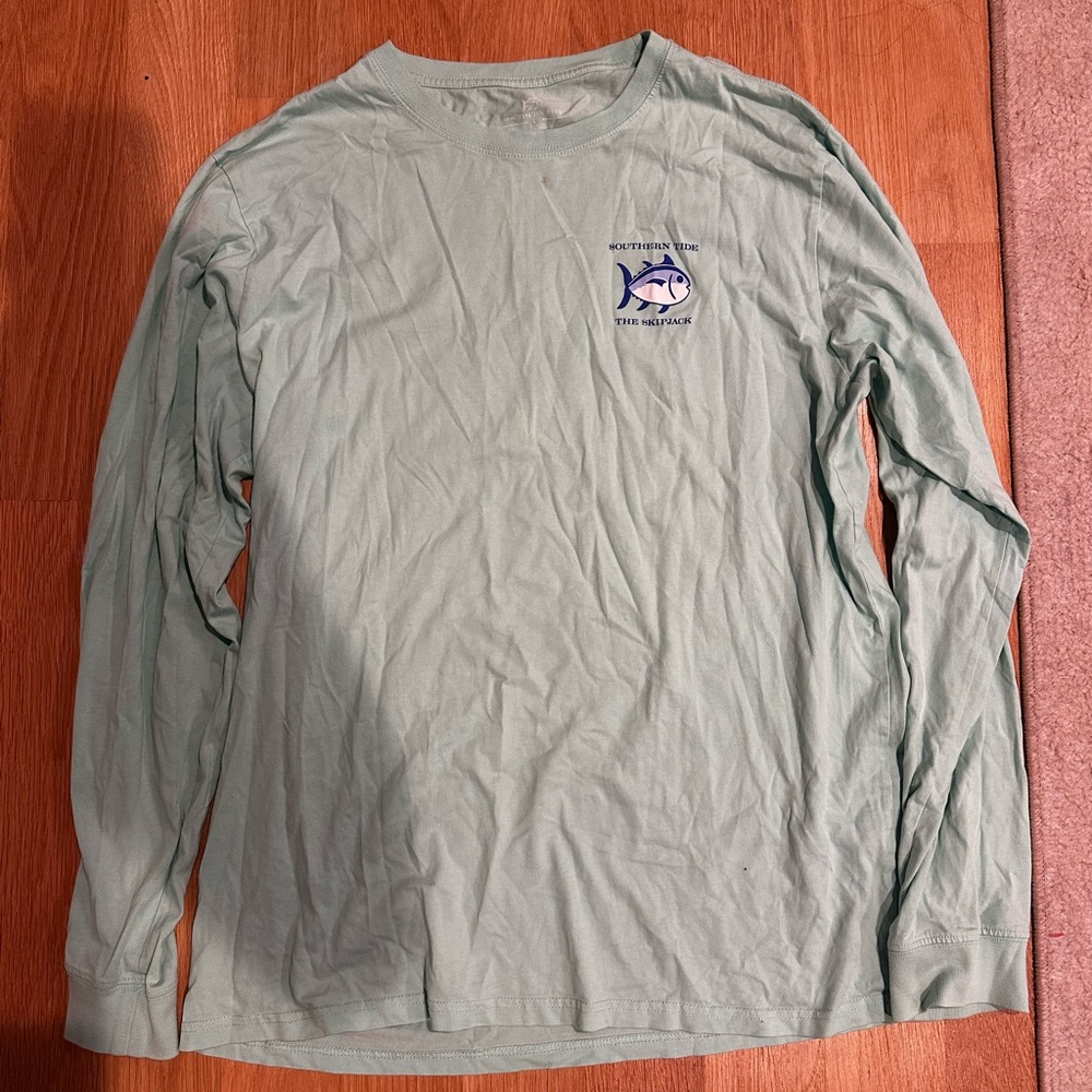 Men's Mint Green Long Sleeve Shirt